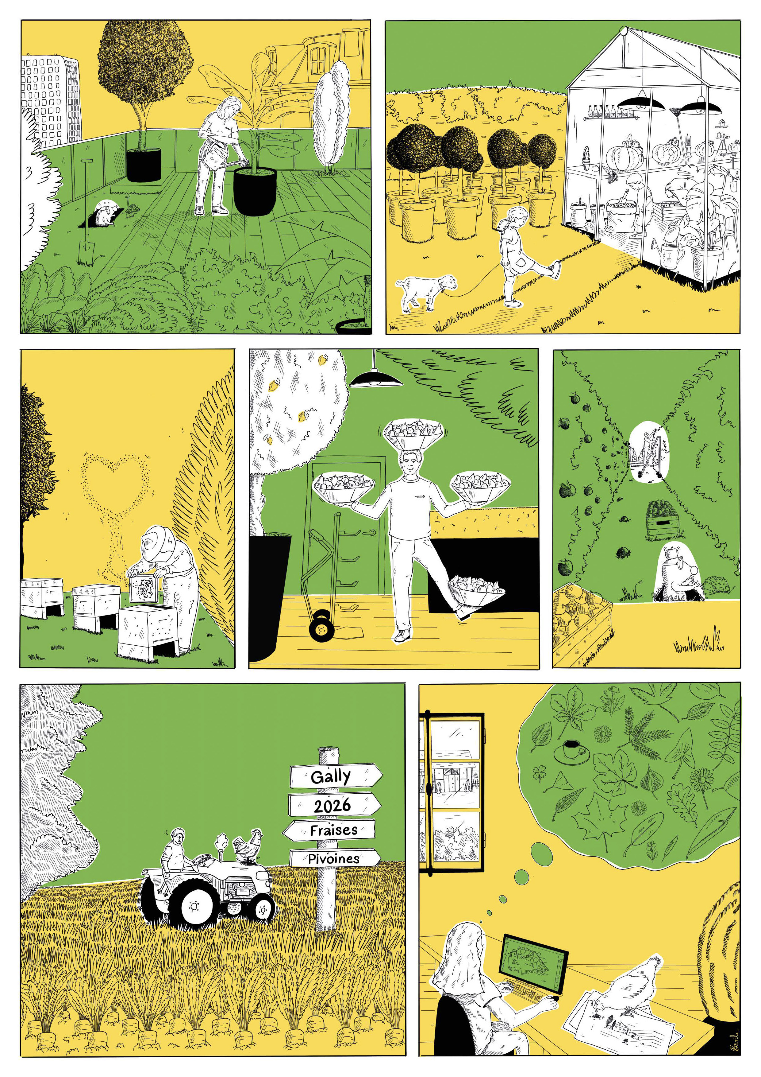 carte de voeux Jardins de Gally