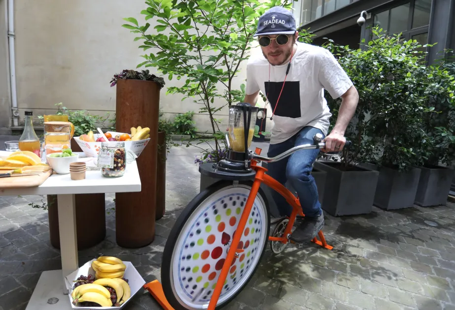 Animation vélo blender en entreprise