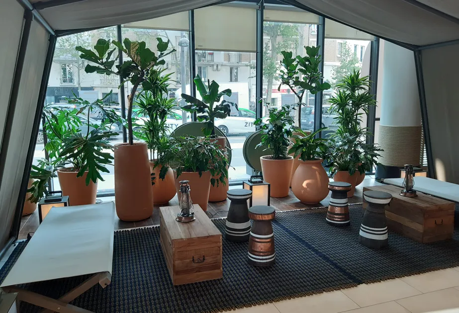 Végétalisation des espaces intérieurs Novotel - Paris Porte de Versailles