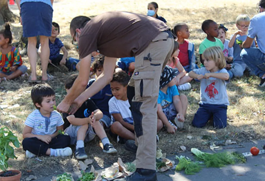 Atelier apprentissage jardinier nature école pantin
