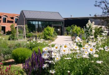 Réalisation jardin biodiversité Fleury Michon