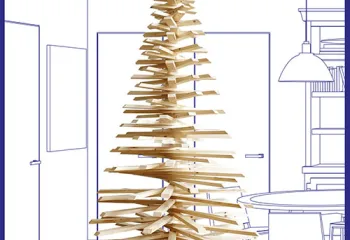 Sapin en bois réutilisable epicea