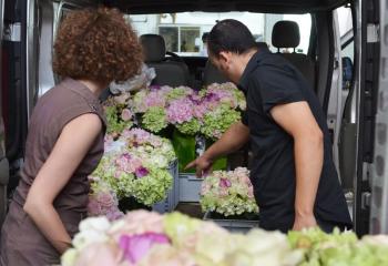 bouquet de l'atelier floral Manière et Descamps, fleuriste à Paris