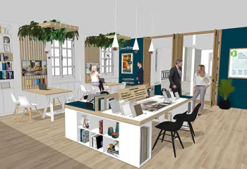 végétalisation showroom bouygues immobilier