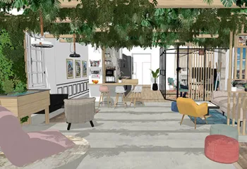 végétalisation showroom bouygues immobilier
