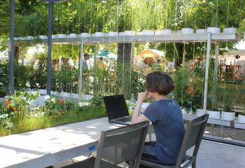 bureau jardin extérieur