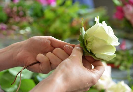 Atelier floral en entreprise