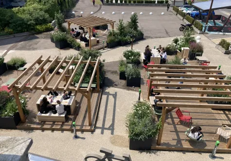 Focus projet : végétalisation d'un parvis d'un centre commercial Westfield (Parly 2)