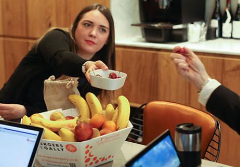 Paniers de fruits en entreprise